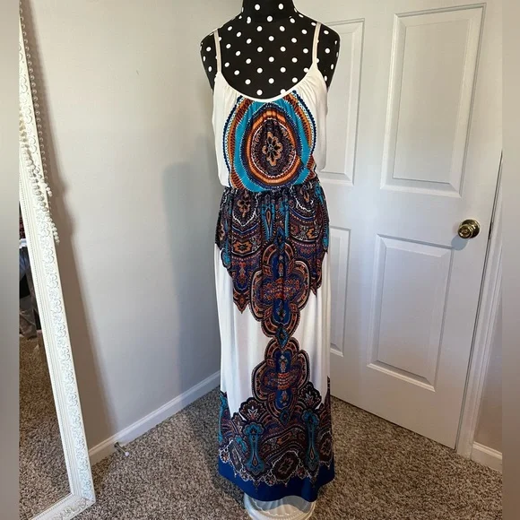 Bailey Blue Dresses | Bailey Blue Maxi Dress | Color: Blue | Size: M | Sofiablanno's Closet